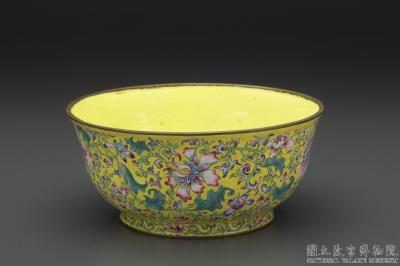 图片[2]-Painted enamel plate with flower decoration, Qianlong reign (1736-1795), Qing dynasty-China Archive